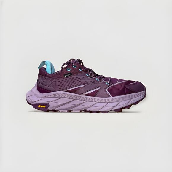Hoka One One Shoes - Hoka One One Womens Anacapa Low GTX Purple Size 9 B Trail Hiking Outdoor Lace Up